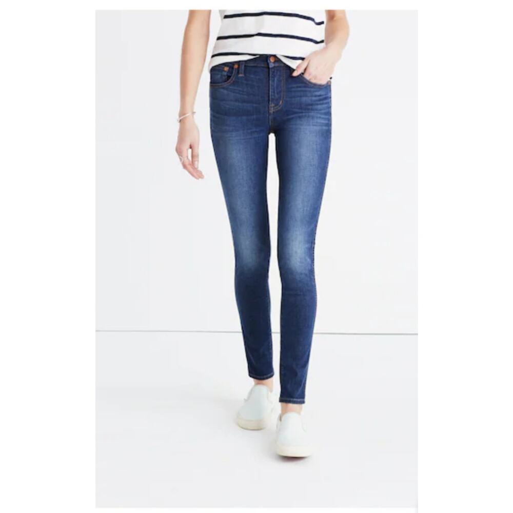 Madewell Womens Size 31 9" High Riser Skinny Skinny Denim Blue Jeans